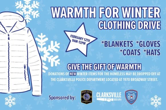 Warmth for Winter Social Graphic Town of Clarksville to Host “Warmth for Winter” Clothing Drive