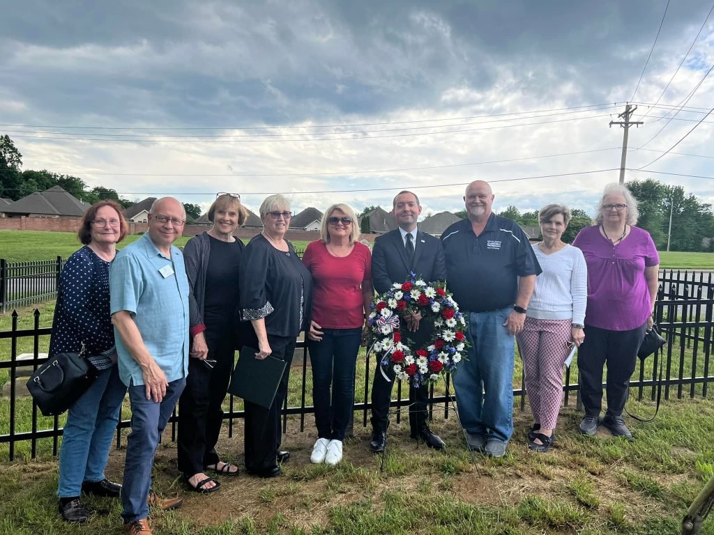 Town Officials and Historic Preservation Commission Hold Rededication of HaleMcBride Cemetery