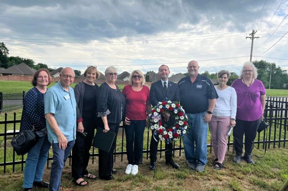 Town Officials and Historic Preservation Commission Hold Re-dedication of Hale-McBride Cemetery
