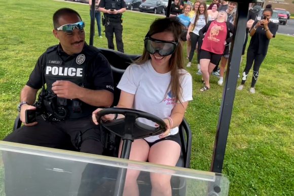 Students Learn through Experience During Drunk Driving Simulation at Clarksville High School