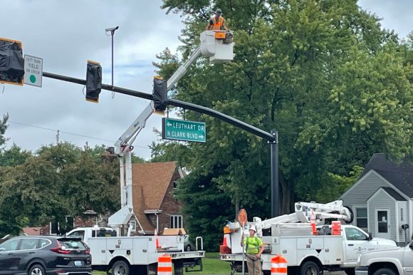 New Light New Traffic Light on Brown Station Way