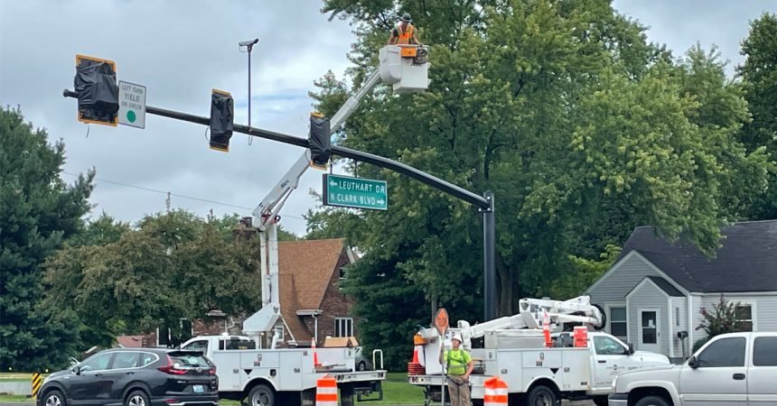 New Traffic Light on Brown Station Way