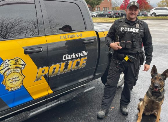 Clarksville Police K9 ‘Argo’ Recovering Following Police Chase of Armed Suspect
