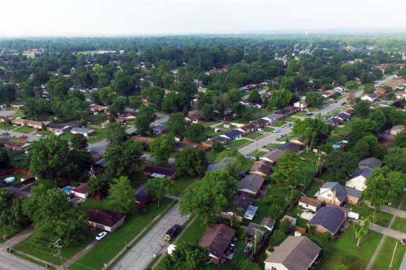 Neighborhood Aerial Photo of Clarksville