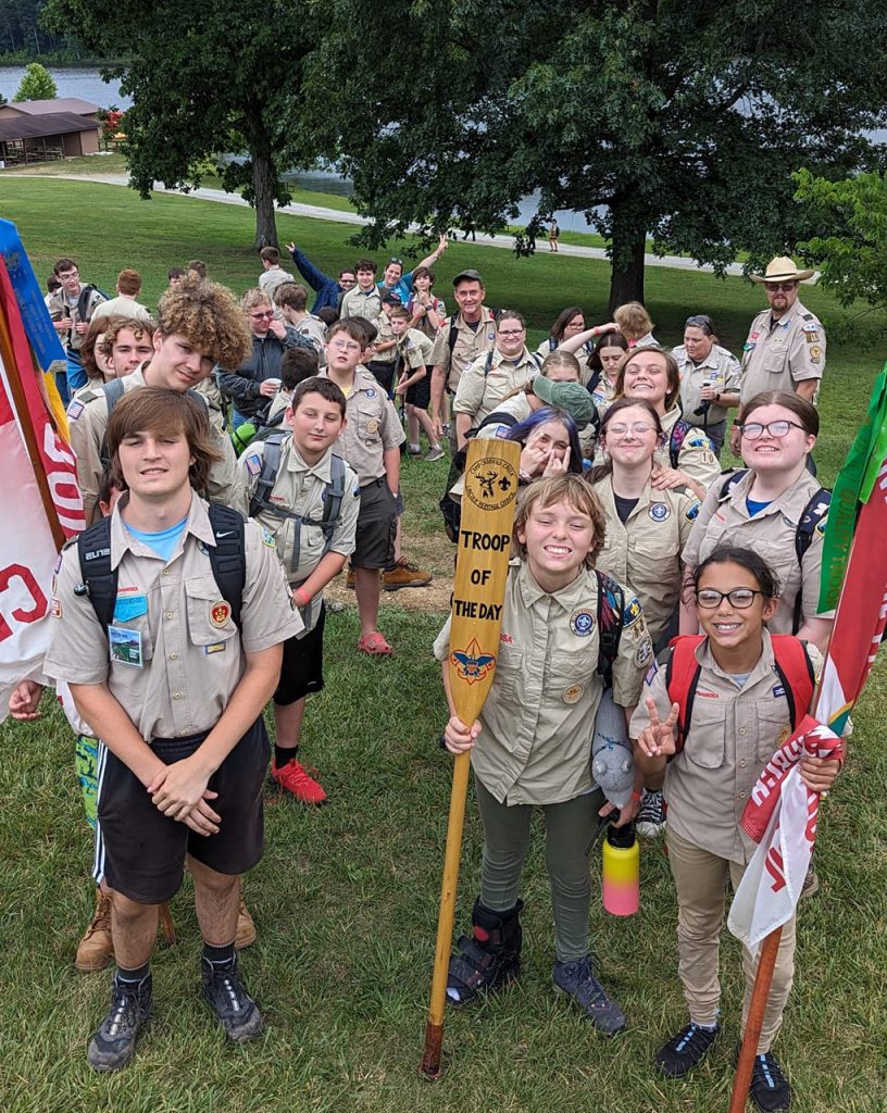 Troop 10 received the “Quality Unit” award at Camp Crooked Creek in KY (June 2023)