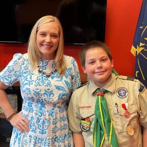 Congresswoman Houchin and Daniel Walters