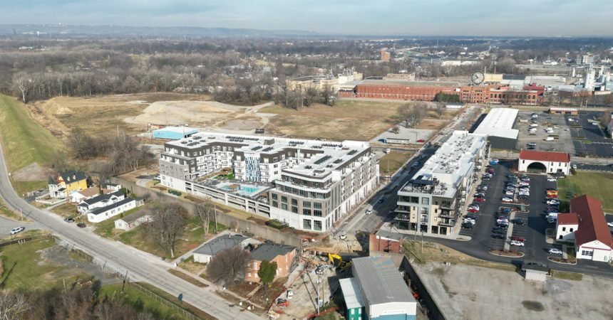 Aerial view of South Clarksville.