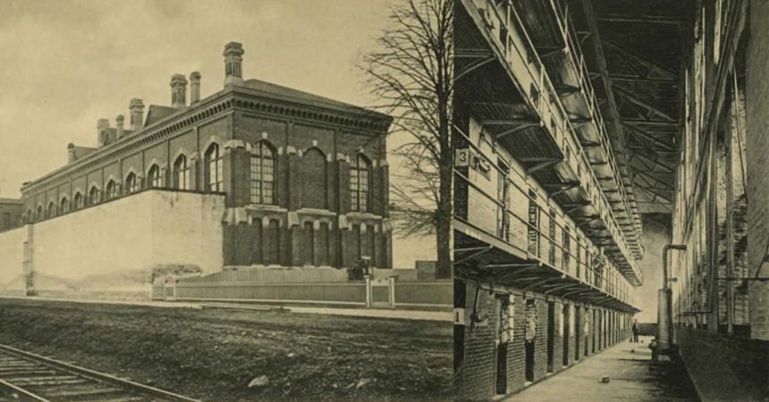 Front View of the Indian State Prison in Clarksville, Indiana.