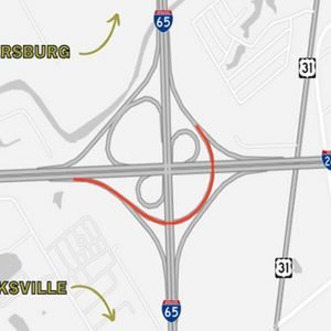 Temporary overnight ramp closure planned on I-265 in Clark County